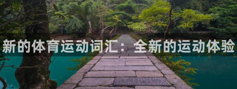 凯发官方正版app官方：新的体育运动词汇：全新的运动体验